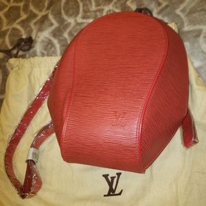 Louis Vitton "Mabillion" - backpack/purse red